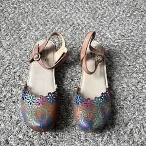L'Artiste Spring Step Aahna wedge Clog 42 US 10.5-11 Floral Wedge Sandals